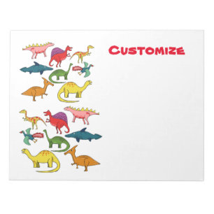 Cute Dinosaur Collection Thunder_Cove Notepad