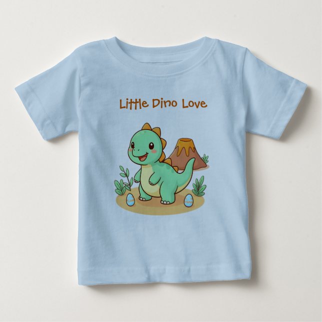 Cute Dinosaur Cotton Tee  (Front)