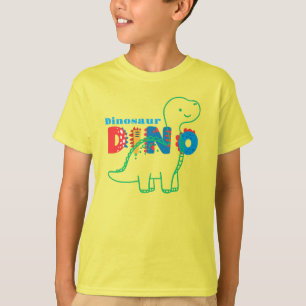 Cute Dinosaur Customise Kids T-Shirt