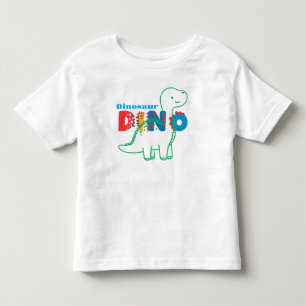 Cute Dinosaur Customise Kids Toddler T-Shirt