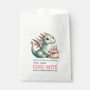 Cute Dinosaur Dino-Mite Birthday Celebration Favour Bag