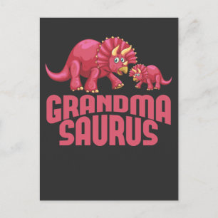 Cute Dinosaur Grandmother Dino Grandma Postcard