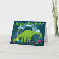 Cute Dinosaur Herbivore, Birthday