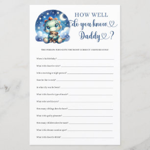 Cute dinosaur How Well Do You Know Daddy game