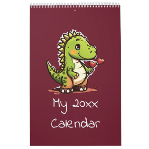 Cute Dinosaur Illustrations Calendar