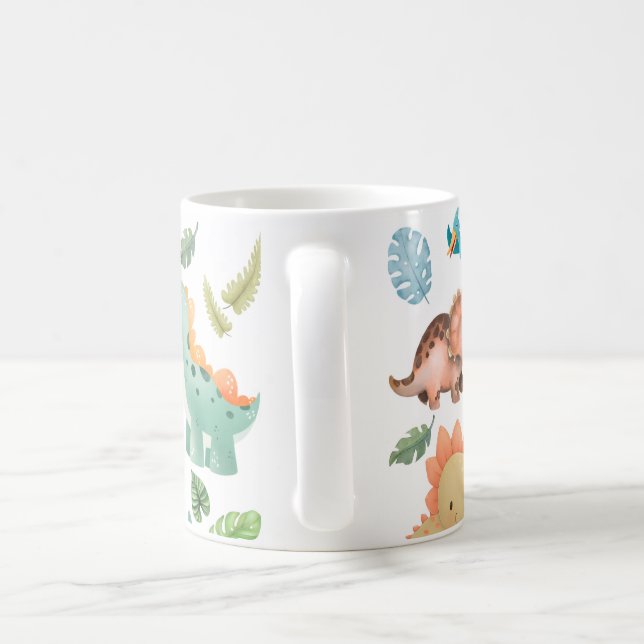 cute dinosaur kids coffee mug (Handle)
