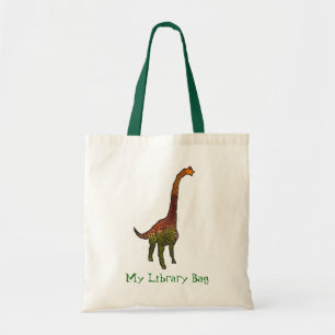 Cute dinosaur kids library bag