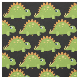 Cute Dinosaur Kids Stegosaurus Cartoon Fabric