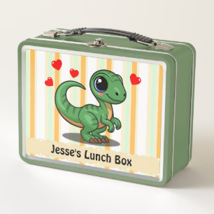Cute Dinosaur Lunch Box – Add Name