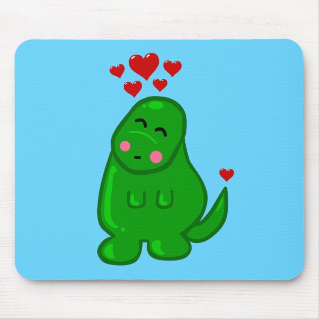 Cute Dinosaur Mouse Pad (Front)