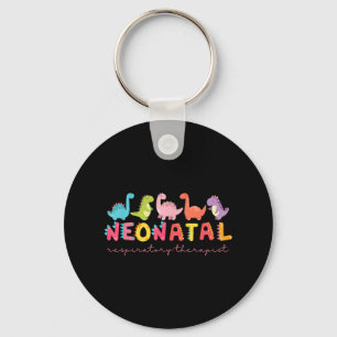 Cute Dinosaur Neonatal Respiratory Therapist Nurse Key Ring