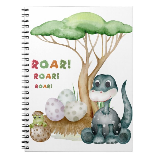 Cute Dinosaur Notebook (Front)