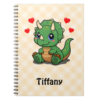 Cute Dinosaur Notebook – Add Name