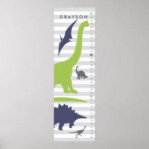Cute Dinosaur Nursery Growth Chart - Dino Decor