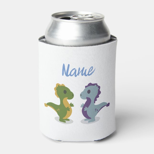 Cute Dinosaur Pair Thunder_Cove   Can Cooler (Can Front)