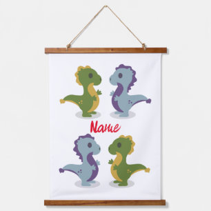 Cute Dinosaur Pair Thunder_Cove Hanging Tapestry