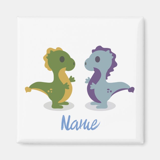 Cute Dinosaur Pair Thunder_Cove Magnet (Front)
