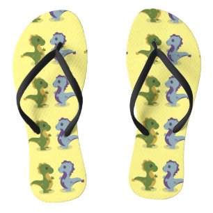 Cute Dinosaur Pair Thunder_Cove Thongs