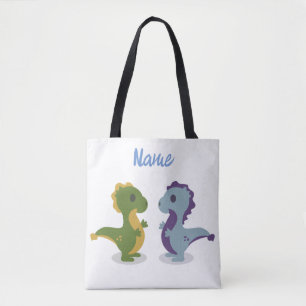 Cute Dinosaur Pair Thunder_Cove Tote Bag