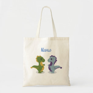 Cute Dinosaur Pair Thunder_Cove Tote Bag