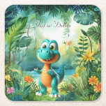 Cute Dinosaur Paper Coaster<br><div class="desc">Beautiful Cute Dinosaur Paper Coaster</div>