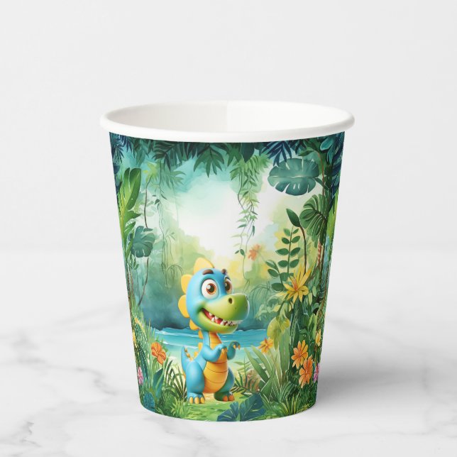 Cute Dinosaur Paper Cups (Left)
