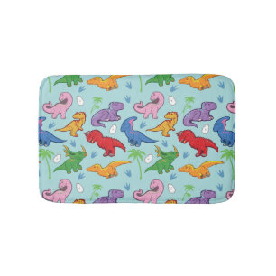Cute Dinosaur Pattern Bath Mat