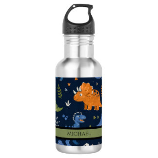 Cute Dinosaur Pattern Colourful 532 Ml Water Bottle