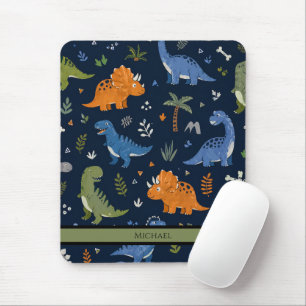 Cute Dinosaur Pattern Colourful Mouse Pad