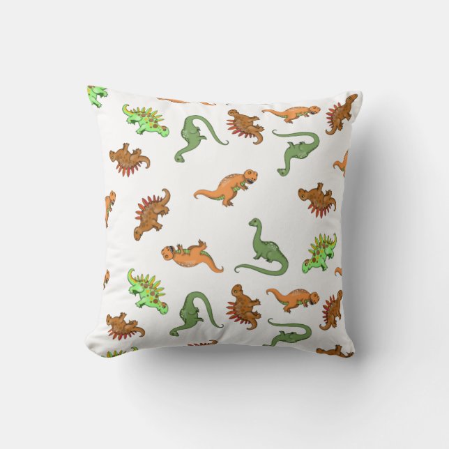 Cute Dinosaur Pattern Cushion (Front)