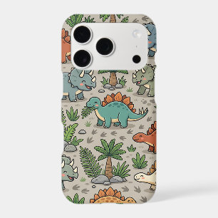 Cute Dinosaur Pattern iPhone 17 Case