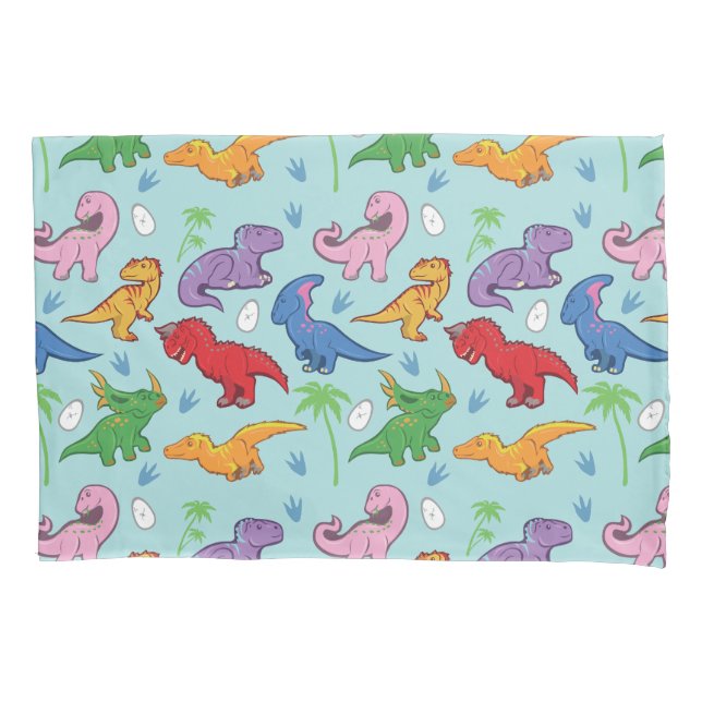 Cute Dinosaur Pattern Pillowcase (Front)
