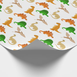Cute Dinosaur Pattern Wrapping Paper