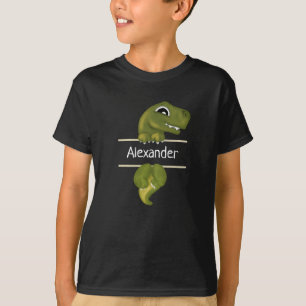 Cute Dinosaur Personalised Kids T-Shirt