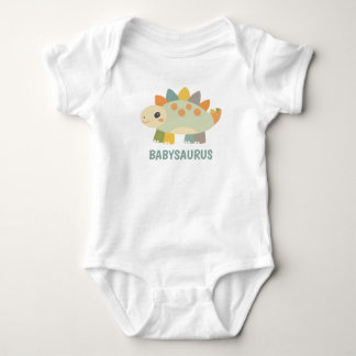 Cute Dinosaur Personalized Baby Bodysuit 