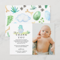 Cute Dinosaur Photo Baby Shower