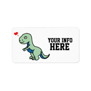 CUTE DINOSAUR RETRUN ADDRESS LABELS