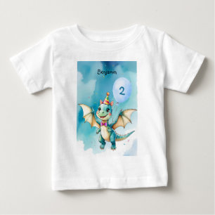 Cute Dinosaur roar Boy Happy birthday party Baby T-Shirt