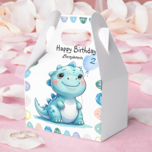 Cute Dinosaur roar Boy Happy birthday party Favour Box