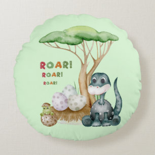 Cute Dinosaur Round Pillow