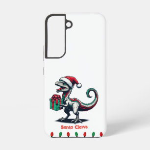 Cute Dinosaur Santa Hat Phone Case