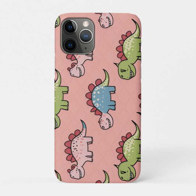 Cute dinosaur seamless pattern Case-Mate iPhone case (Back)