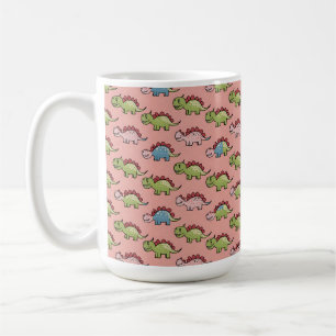 Cute dinosaur seamless pattern coffee mug