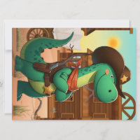 Cute dinosaur sheriff/cowboy