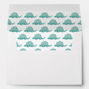 Cute Dinosaur Stegosaurus kids Envelope