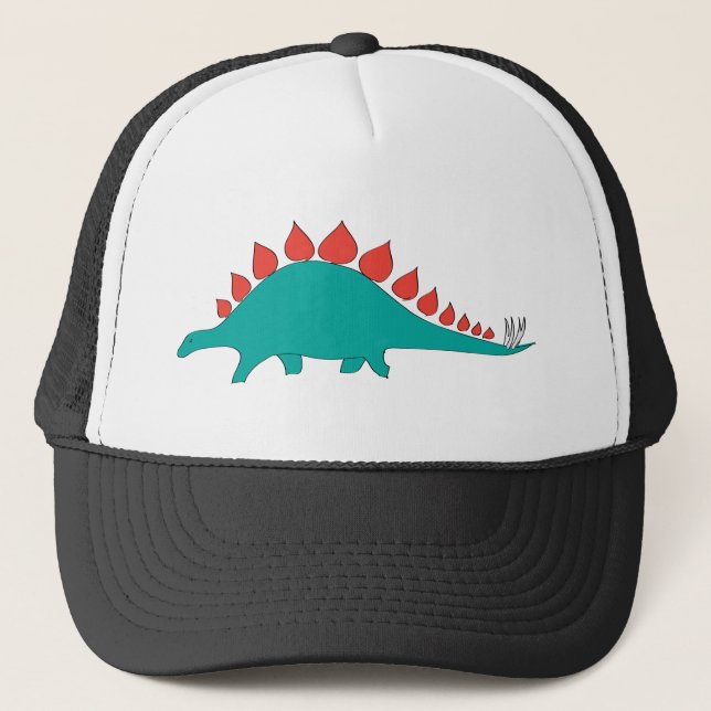 Cute dinosaur stegosaurus trucker hat (Front)