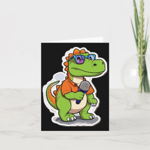 Cute Dinosaur Sticker Sticker Card