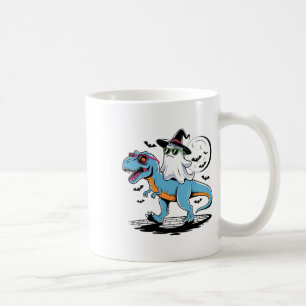 Cute Dinosaur T Rex And Ghost For Halloween And Th Coffee Mug