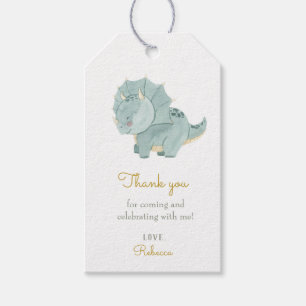 Cute Dinosaur Thank you Gift Tags
