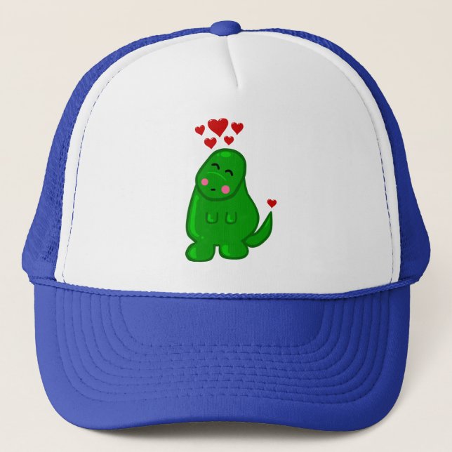 Cute Dinosaur Trucker Hat (Front)